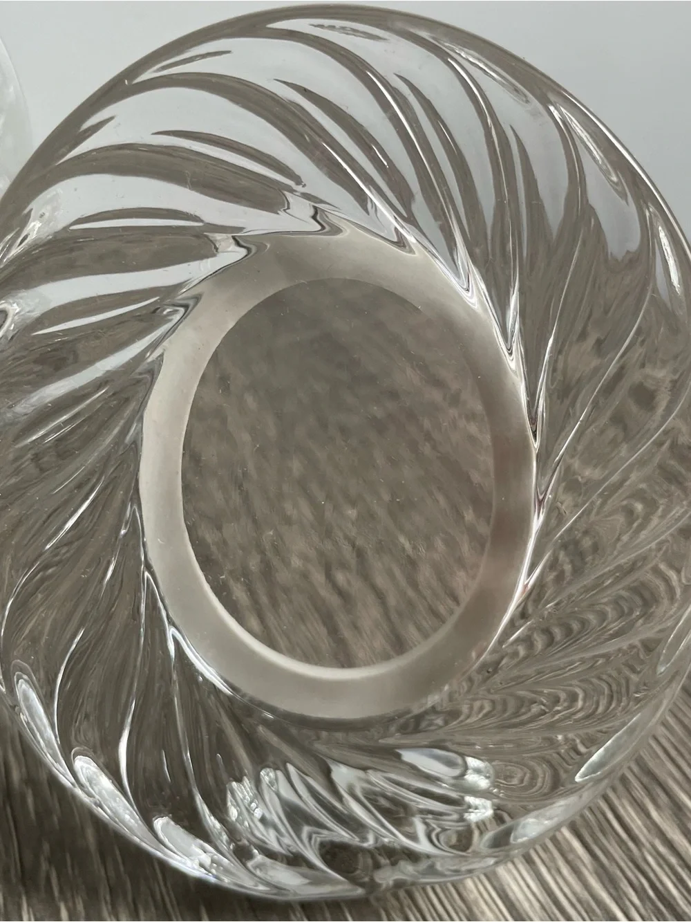 SWIRL & GARDEN Clear Oval Glass Picture Frame - Set of 4